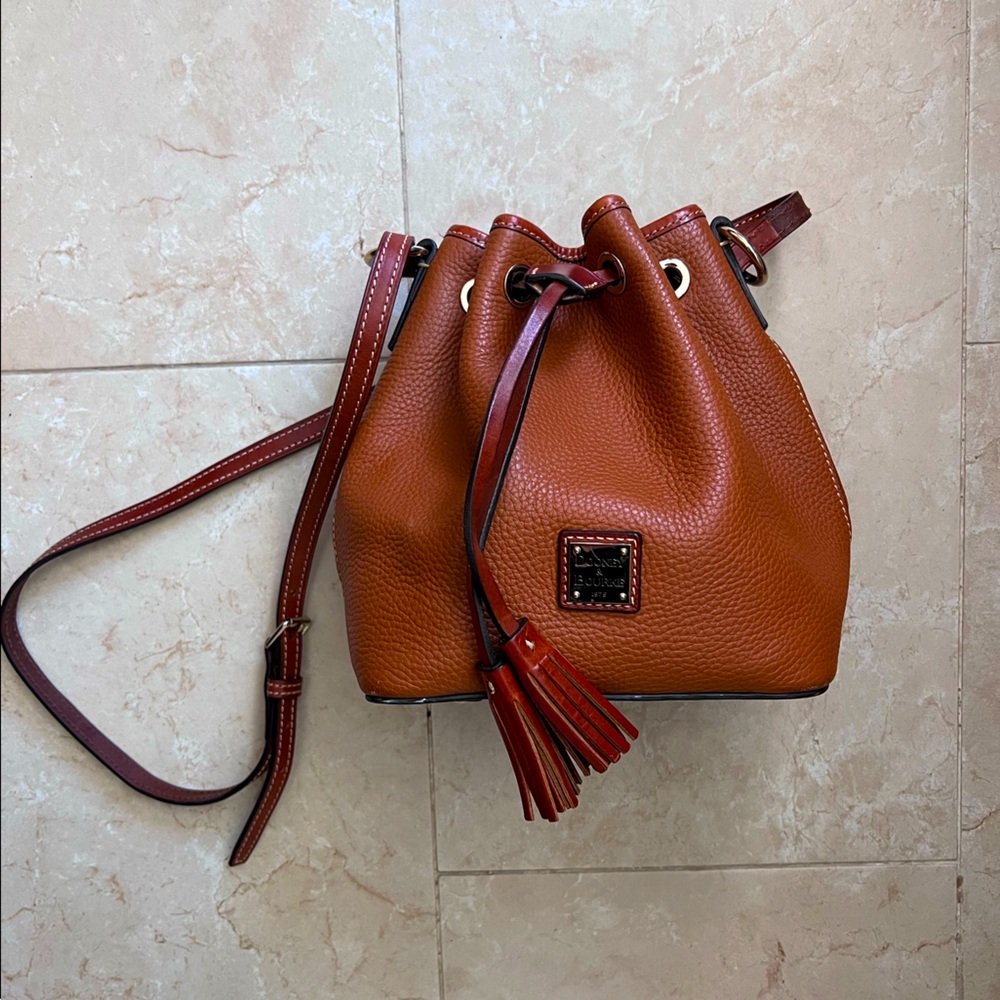 Dooney & Bourke Pebble Grain Drawstring Bucket bag